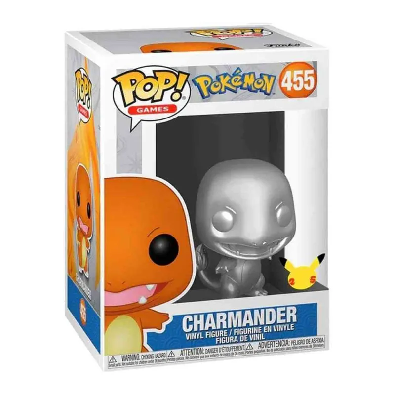 FUNKO POP POKEMON POP! VINYL - CHARMANDER SILVER METALIC