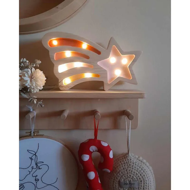 TWO N KIDS LED MINI LAMPA MAGIC STAR ROZE