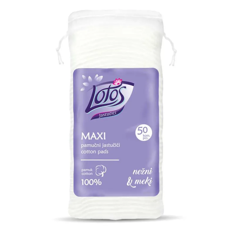 LOTOS MAXI KVADRATNI JASTUCICI 50 KOM, PAMUK 100%